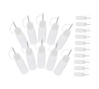 Hemobllo 20pièces Flacons De Colle à Embout Aiguille Flacons Applicateurs Souples Pour Colle Et Peinture De Bricolage Pré-assemblés