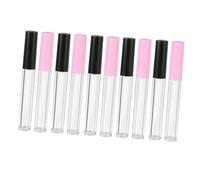 Hemobllo 20pièces Lot de Tubes à Lèvres Flacons Lèvres Emballage Individuel Bouchon Rose et Noir Transparent Tube à Vide de Gloss Flacon de Sous-emballage