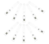 Hemobllo 20pièces Pince à Badge à Double Trou avec Sangle Transparente pour Carte Identité Et Badge Nominatif Lot de Clips pour Événements