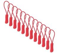 Hemobllo 20pièces Tirette de Fermeture Éclair Amovible Antidérapante avec Corde Kit de Remplacement pour Vêtements Sacs et Bagages Résistante et Facile à Utiliser Rouge