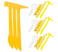 Hemobllo 21 Pièces Jouets Outils pour Creuser Petit Outils à Main De Creusement Schisel Brosse Ciseau Loupe Grossissante Creuser Kit De Fouille Jaune Plastique