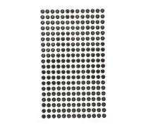Hemobllo 234 pièces Autocollants DIY Strips de Rhinestones Auto Adhésifs Acrylique Noir pour Décoration de Voiture Maison et Vélo
