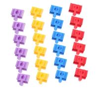 Hemobllo 24 Pièces Accessoires Ponts pour Circuit Train Garçon Fille Blocs Construction Compatibles avec Voies Jouets Garçons Filles Kit Stabilité Créatif pour Jeux Imaginatifs