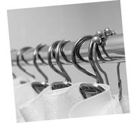 Hemobllo 24 pièces Anneaux de Rideau Métal avec Perçage Crochets Fenêtre à Billes Originaux pour Accroche Rideau et Décoration Maison Glissement Facile et Résistant Rouille