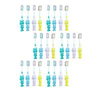 Hemobllo 24 Pièces Brosse à Dents D’ours, Brosses à Dents pour Garçon et Filles, Pp, Poils au Charbon de Bambou, Confortable à Tenir, pour Garçon et Filles Couleur Couleur Aléatoire