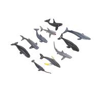 Hemobllo 24 pièces Figurines Animaux Marins Ensemble de Modèles de Jouets Éducatifs pour Décoration Aquatique et Apprentissage