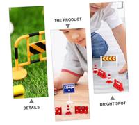 Hemobllo 24 pièces Lot Cônes de Signalisation Éducatifs Garçon Fille Jouets Route Apprentissage Règles Circulation et Jeux Imagination