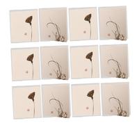 Hemobllo 24 pièces Lot de Cartes de Vœux Chinoises Style Ancien avec Enveloppes Cartes Artisanales de Bénédiction pour An et Fêtes Papier Imprimé à Remplir et