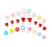 Hemobllo 24 pièces Séparateurs Dorteils Silicone Souple avec Motifs Fleur Étoile et Cœur Réutilisables pour Pédicure Femmes Protège Ongles Vernis et Écarteur Doigts Confortable