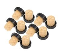 Hemobllo 24 Pièces Shaped Wine Bottle Corks Set de Bouchons Liège pour Conservation des Vins Bouchons de Bouteille pour Restaurants et Bars