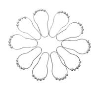 Hemobllo 24pièces Crochets De Rideau De Douche à Boucle Forme De Gourde Anneau De Rideau Crochets Décoratifs Perles pour Salle De Bain Et Maison