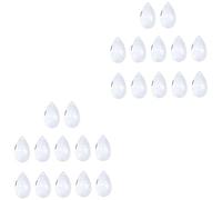 Hemobllo 24pièces Pendentifs Verre Transparent Pour Lustre Décoration De Rideaux Et Événements Effet Réfléchissant Pour Mariages Et Fêtes