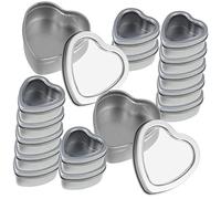 Hemobllo 25 pièces Boîte à Forme de Cœur avec Fenêtre Transparente Conteneur de Mariage et Souvenirs pour Saint Valentin Anniversaires et Célébrations