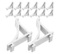 Hemobllo 25 Pièces Clips de Fixation pour Étagère de Réfrigérateur Alliage Aluminium Supports Robustes pour Rayonnages de Frigo et Congélateur Crochets de Remplacement Faciles à Installer