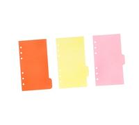Hemobllo 25 pièces Intercalaires Carton pour Classeur à Anneaux Recharge Papier pour Carnet Spiralé Jeu de Adaptés Bureau et Voyage