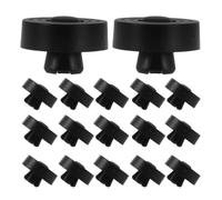 Hemobllo 25 Pièces Patins Antidérapants et Antivibrations en Plastique Noir pour Boîtiers D'ordinateur, Adaptés aux Bureaux en Verre et Marbre