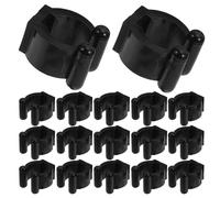 Hemobllo 25 pièces Support Queue Billard Mural Plastique Léger Lot de Clips Doubles pour Queues de Billard Snooker et Baguettes à Rack Portable pour Rangement et Fixation Pratique