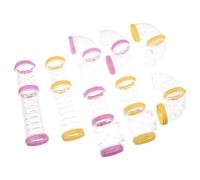 Hemobllo 2ensembles Tunnels Transparents pour Hamsters Kits Extension pour Cage à Hamsters Jouets de Parcours Exploration pour Petits Animaux Connecteurs pour Agrandir Habitat