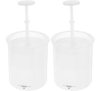 Hemobllo 2pcs Mousseurs pour Nettoyant Visage en Plastique Blanc, Formation de Mousse, Design Compact et Pratique pour Voyage