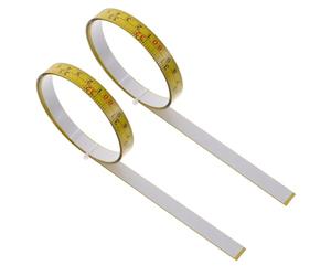 Hemobllo 2pcs Ustensile de Mesure Règle Adhésive Acier Graduations Précises et Design Auto-adhésif pour Mur et Établi