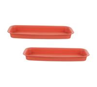 Hemobllo 2pièces Bac à Eau pour Pot De Fleurs Plateau De Jardinière Plastique Soucoupe Rectangulaire pour Plante Bac Égouttage pour Pot De Fleurs Soucoupes Rectangulaires Plastique pour