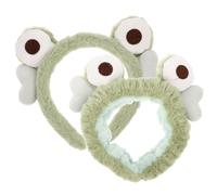 Hemobllo 2pièces Bandeau Grenouille Pour Laver Le Visage Et Soins Peau Serre-tête Joli Avec Thème De Grenouille Pour Fêtes Et Festivals