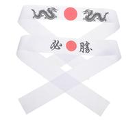 Hemobllo 2pièces Bandeau Impression Karaté Japonais Réutilisable pour Chefs les Arts Martiaux Activités de Plein Air