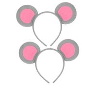 Hemobllo 2Pièces Bandeau Oreilles de Souris Cosplay Accessoire Mignon pour Fête Thématique Confortable et Pratique pour Adultes