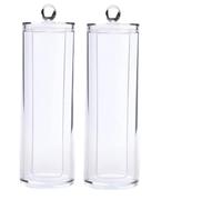Hemobllo 2pièces Boîte De Rangement Transparent pour Disques Coton Démaquillant Organiseur Compact Et Résistant pour Cosmétiques Caisse De Stockage Pratique Et Gain De Place Usage Polyvalen