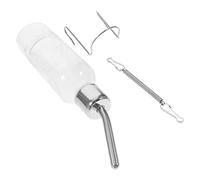 Hemobllo 2pièces Bouteille Eau pour Animaux Inoxydable avec Distributeur Suspendu pour Hamsters Et Cobayes Accessoire Pratique pour Garder Vos Animaux Toujours Hydratés