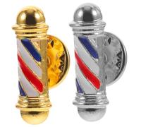 Hemobllo 2pièces Broches Salon Coiffure Barbershop Avec Épingles De Sûreté Pour Vêtements Décoratifs Élégantes Broches Émail Coiffeur Pour Femmes Accessoire Chic Pour Tenue Festive