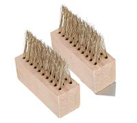 Hemobllo 2pièces Brosse De Désherbage Fil Acier Lot de Accessoire De Nettoyage De Jardin Pratique