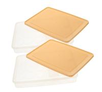 Hemobllo 2pièces Conteneur De Stockage Œufs Empilable Plastique Pour Réfrigérateur Organisateur De Boîte De Rangement Pratique Pour Œufs