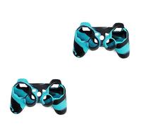 Hemobllo 2pièces Coque De Silicone Pour Manette Bleu Noir Totale Antidérapante Compatibilité Totale Style Moderne