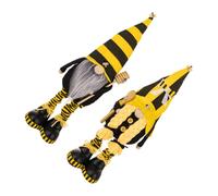 Hemobllo 2pièces Décorations De Gnomes Abeille Peluche Ornements Suédois pour Étagère Été Gnomes Adorables pour Fêtes Et Célébrations