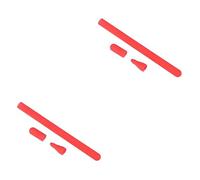 Hemobllo 2pièces Housse De Silicone pour Stylet Tactile Pencil Rouge Antichoc Et Étanche Compatible avec Stylet Tactile Design Ergonomique