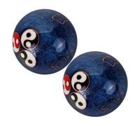 Hemobllo 2pièces Lot de Balles Exercice pour Mains Balle de Yoga Yin Yang de Massage pour Seniors