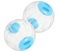 Hemobllo 2pièces Lot de Balles Exercice Transparentes pour Hamsters avec Trous Aération pour Exercice des Petits Animaux