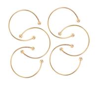 Hemobllo 2pièces Lot De Bracelets Manchettes Ouverts Cuivre Ajustables Pour Femme Bijoux De Mode