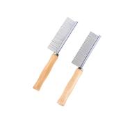 Hemobllo 2pièces Lot De Peignes Pour Chien Peignes De Toilettage Avec Manche Et Épines Acier Inoxydable Outils De Nettoyage Pour Chiens Et Chiots