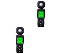 Hemobllo 2pièces Luxmètre Photomètre Numérique Portatif avec Écran LED pour Mesure De Lumière Intérieur Et Extérieur Outil Pratique pour Agriculture Bureau Bibliothèque Et Hôtels