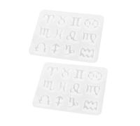 Hemobllo 2pièces Moules Créatifs pour Porte-clés Silicone Douze Moules De Moulage pour Porte-clés DIY pour Maison