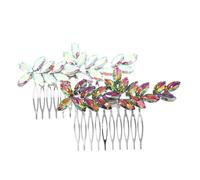 Hemobllo 2pièces Peignes à Cheveux Strass pour Mariage Accessoires de Coiffure Brillants Peignes de Côté pour Mariée pour Bal de Promo et Fête