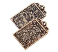 Hemobllo 2pièces Pendentif Porte-clés Au Design De Année Du Dragon Décoration Vintage Pour Porte-clés Breloque Taisui