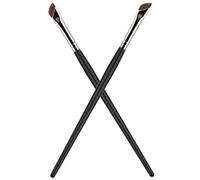 Hemobllo 2pièces Pinceau Eyeliner Biseauté Pinceau Plat Pour Sourcils Et Maquillage Set De Applicateurs De Fard à Paupières