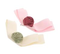 Hemobllo 2pièces Pins à Cheveux Roses Forme de Fleur Barrettes avec Noeud Décoratif Accessoires de Coiffure Légers pour Femmes et Filles Adaptés pour Mariages et Occasions Spéciales