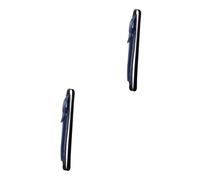 Hemobllo 2pièces Pochette De Cuir PU pour Stylet Housse Élastique pour Pencil Pro Et Mini Accessoire De Rangement Pratique Bleu Foncé