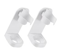 Hemobllo 2Pièces Porte Brosse à Dents Électrique Mural Support sans Perçage Abs Organisateur de Salle de Bain Facile à Installer et Compatible avec Miroirs et Carrelages