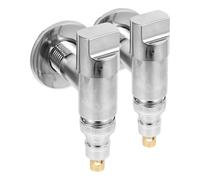 Hemobllo 2pièces Robinet Arrêt De Machine à Laver Accessoires De Plomberie Vannes Angle Raccords Pour Machine à Laver Sans Outils