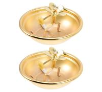 Hemobllo 2pièces Support de Lampe à Huile Lot de Lampe Vintage Intérieur Réglable avec Mèche pour Rituels Prières et Cultes Religieux Lanterne à Huile Rétro Classique pour Relaxation